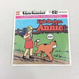 Vintage 1978 GAF View Master Little Orphan Annie 3 Reel Set J21 Cartoon Favorite